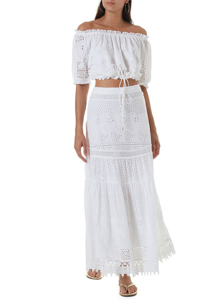 alessia white maxi skirt 