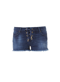 Alexi Denim Lace Up Shorts