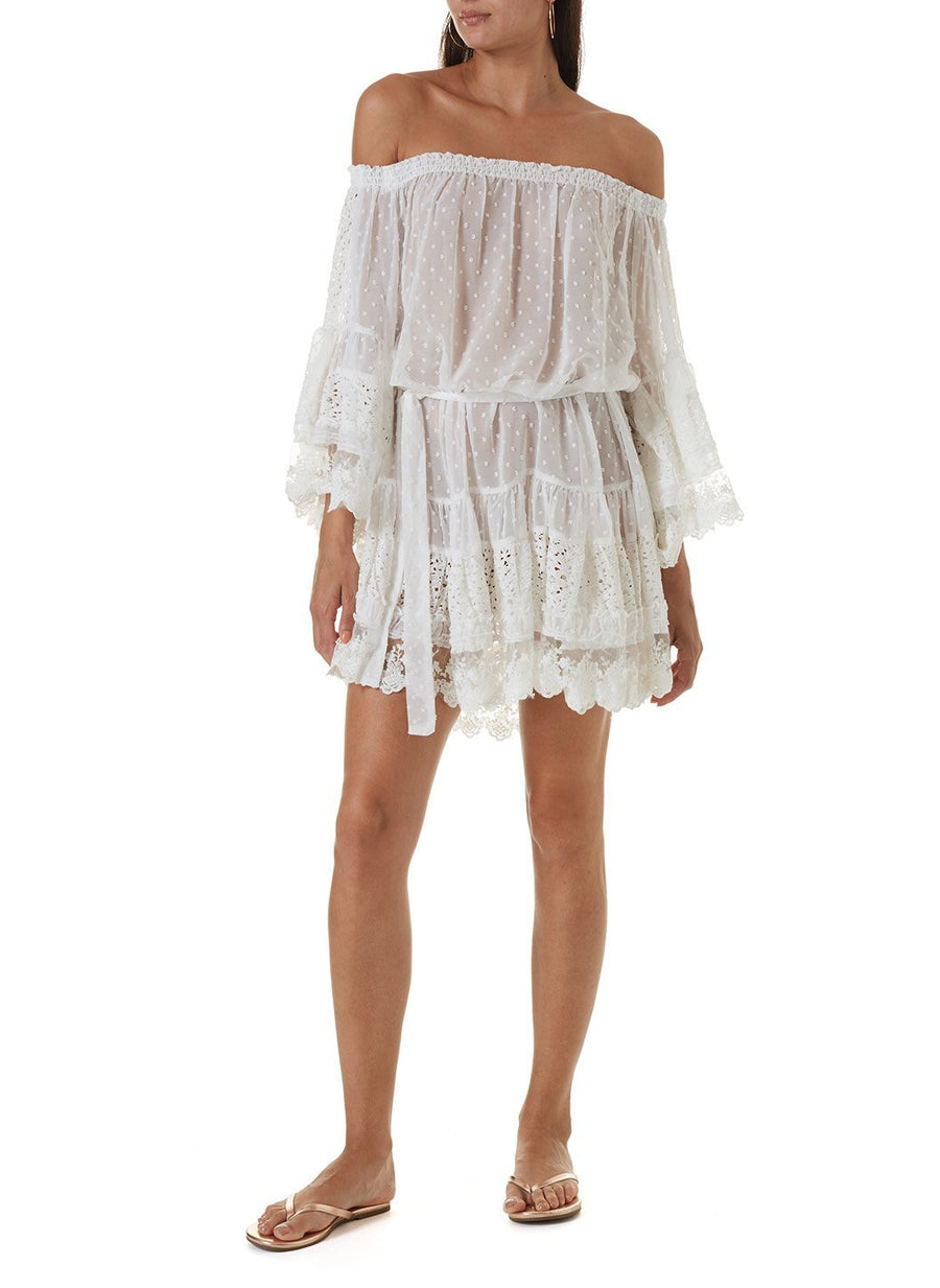 alice white midi kaftan 