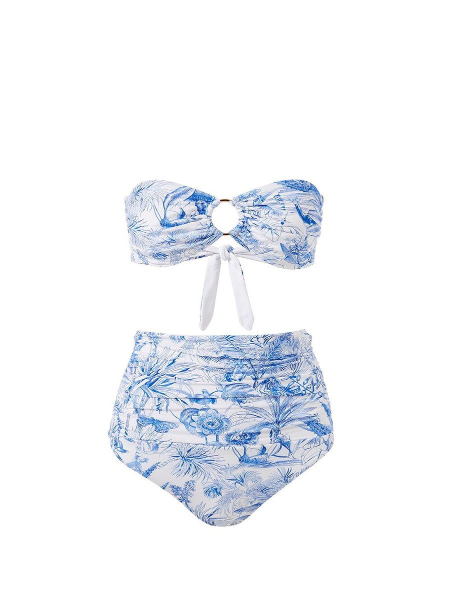 ancona-blue-tropical-high-waisted-bandeau-bikini