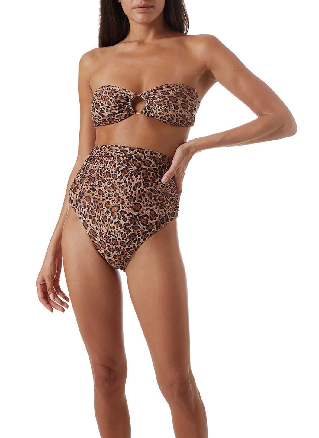 Cheetah print high waisted bikini deals