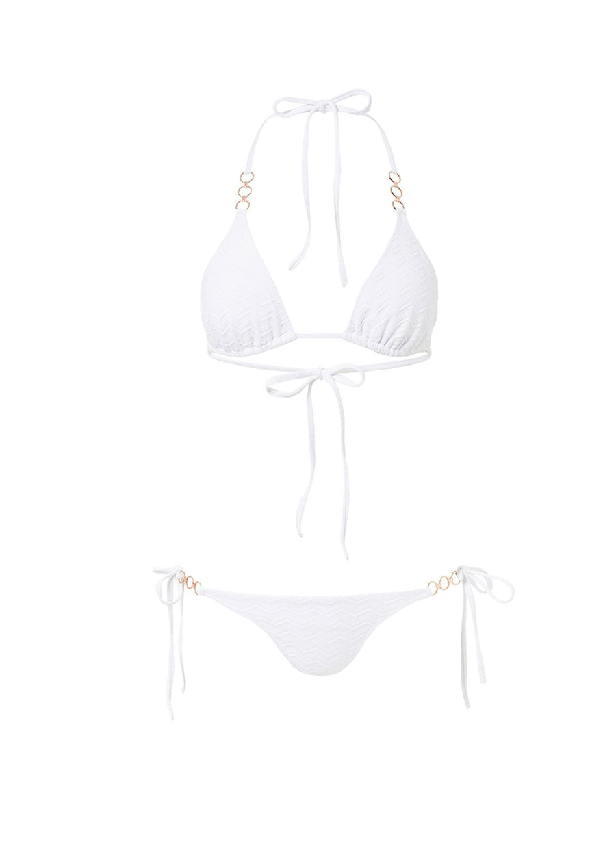 anguilla white zigzag triangle triple ring bikini 2019