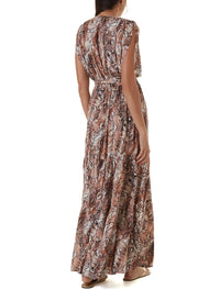 Aria Snake Long Dress