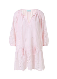 Ashley Blush Drop Waist Embroiderie Anglaise Short Dress 2020