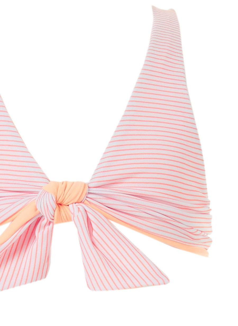 Baby Como Mango Stripe/Mango Triangle Knot Bikini