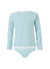 Baby Dakota Mint Stripe Long Sleeve Rash Vest