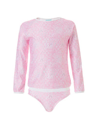 Baby Dakota Pink Paisley Long Sleeve Rash Vest