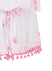 Baby Eisha Pale Pink Tie Dye Playsuit