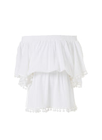 baby michelle white off the shoulder beach dress 2019