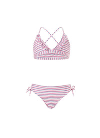 baby new york pink stripe triangle bikini 2019