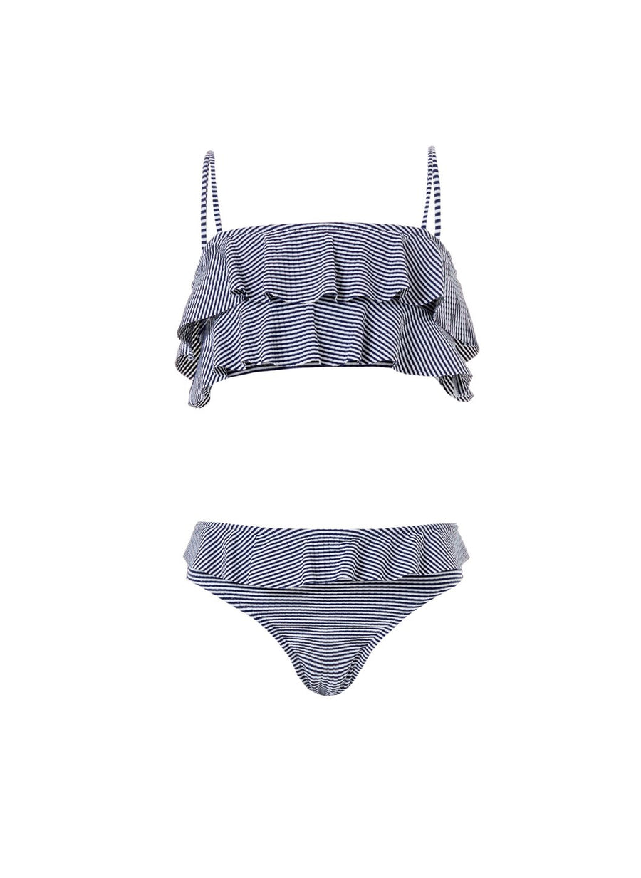 baby noemi navy gingham frill bikini 2019