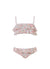 Baby Noemie Floral Orange Frill Bikini