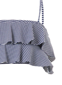 Baby Noemi Navy Gingham Frill Bikini