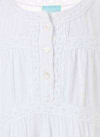 Baby Rebekah White Smock Dress