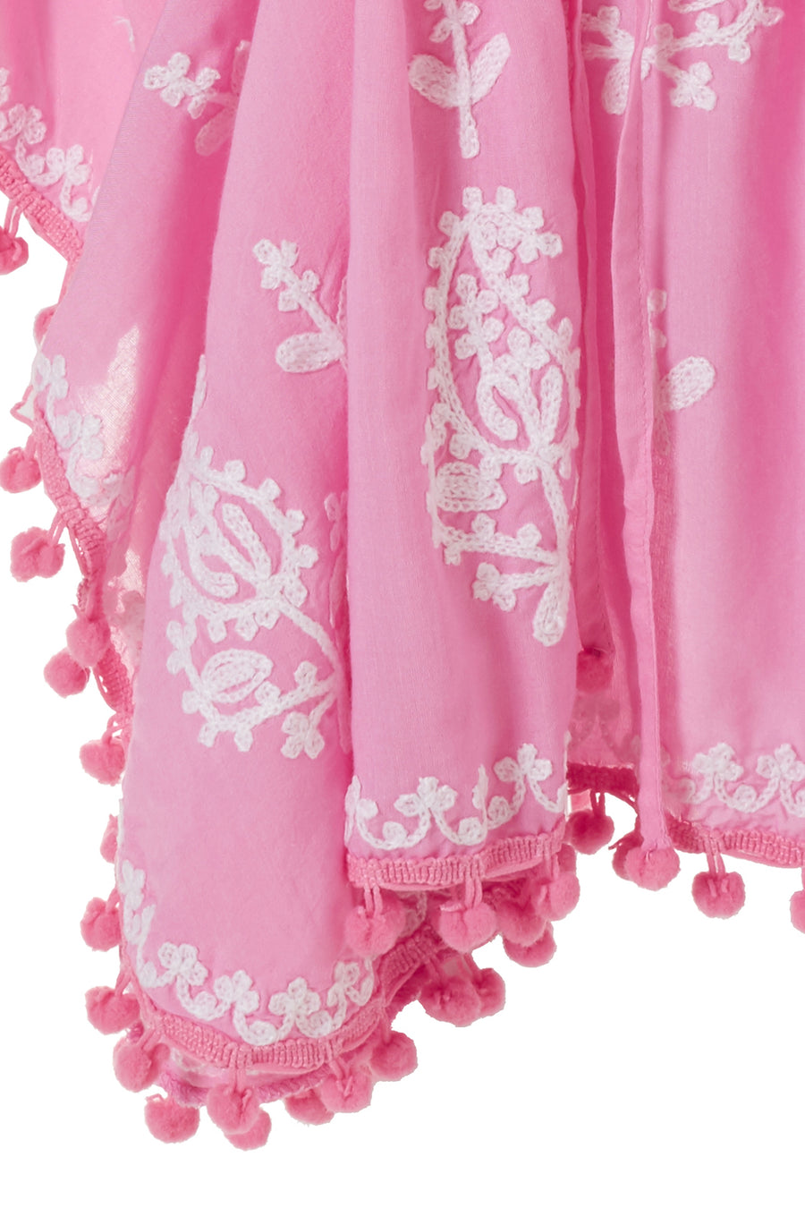 Baby Sharize Rose/White Embroidered Kaftan
