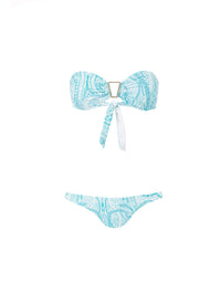 barcelona paisley bandeau traingletrim bikini 2019