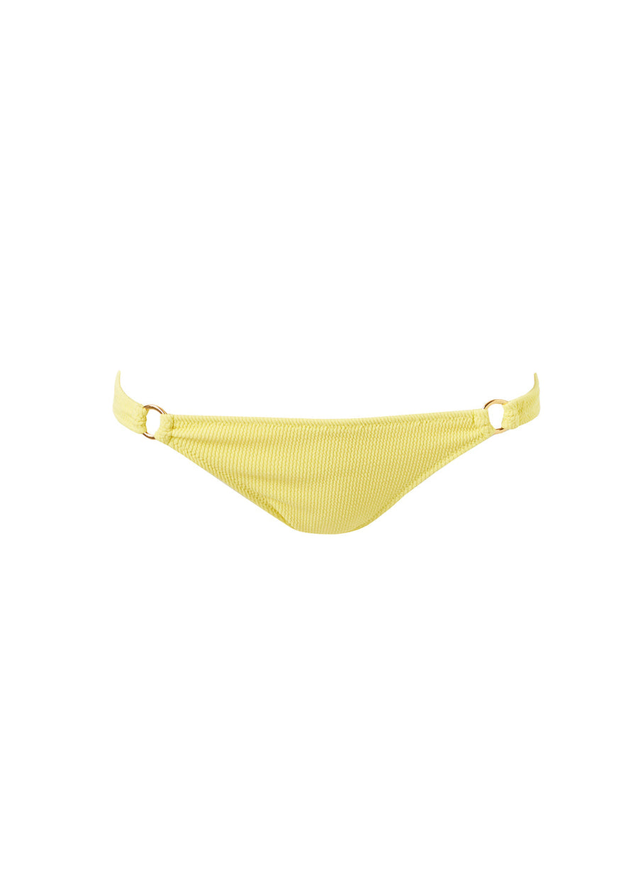 Bari Yellow Ridges Bikini Bottom