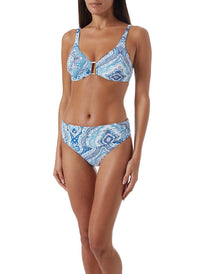 bel air blue paisley supportive over the shoulder bikini model_f