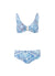 bel air blue paisley supportive over the shoulder bikini Cutout