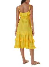 bethan yellow short dress 