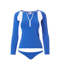 bondi cobalt white sports longsleeve rashvest 2019