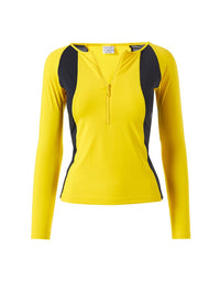 bondi-yellow-eco-long-sleeve-bikini-top