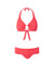brussels bikini tangerine ribbed 