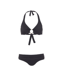 brussels black halterneck ring supportive bikini 2019