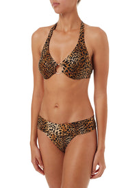 brussels cheetah halterneck ring supportive bikini 2019 F