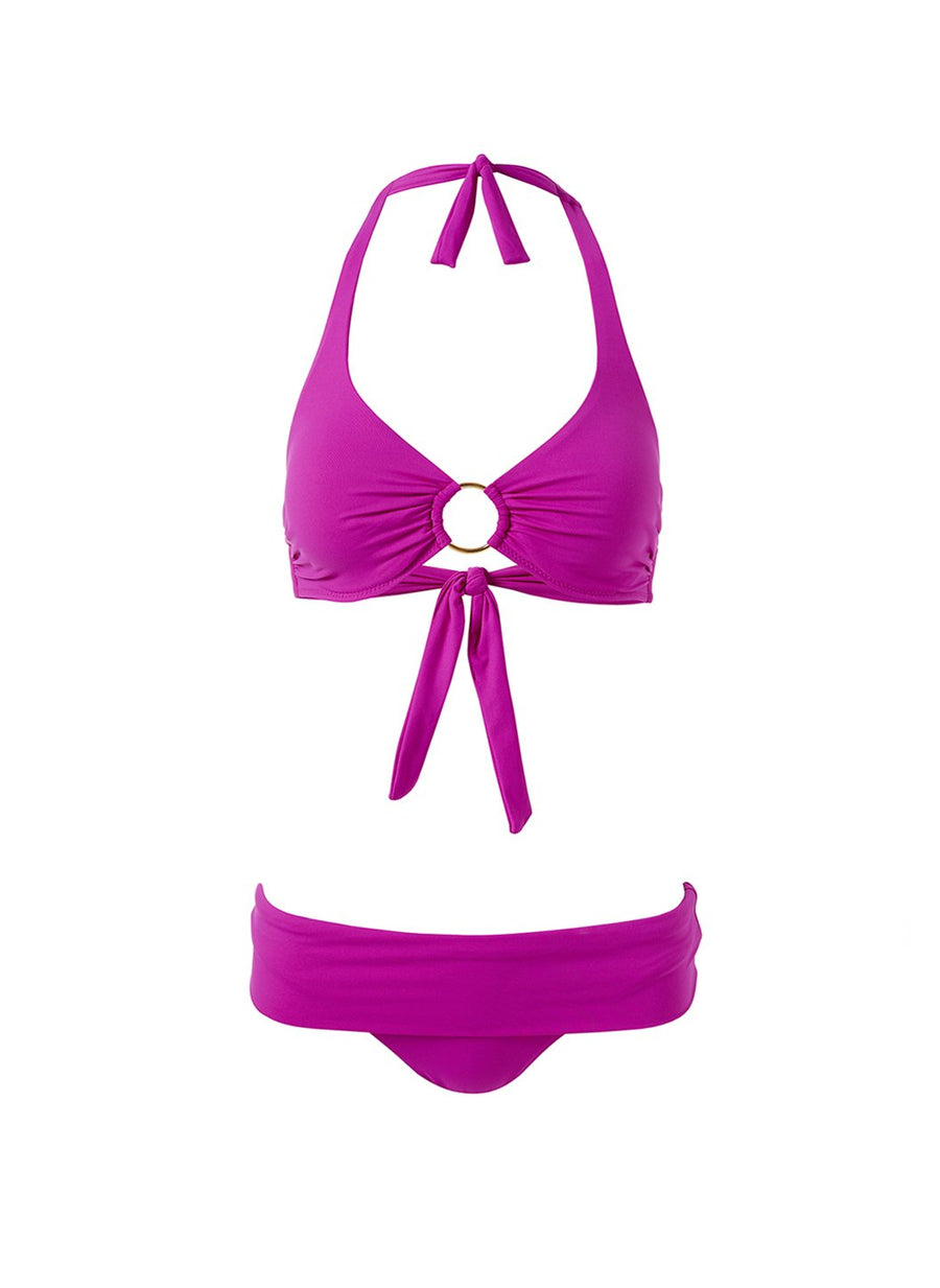 brussels viola supportive halterneck bikini Cutout