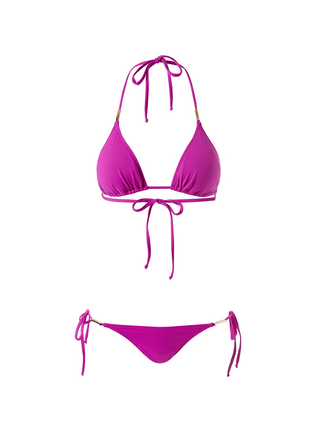 cabo viola branded trim triangle bikini Cutout