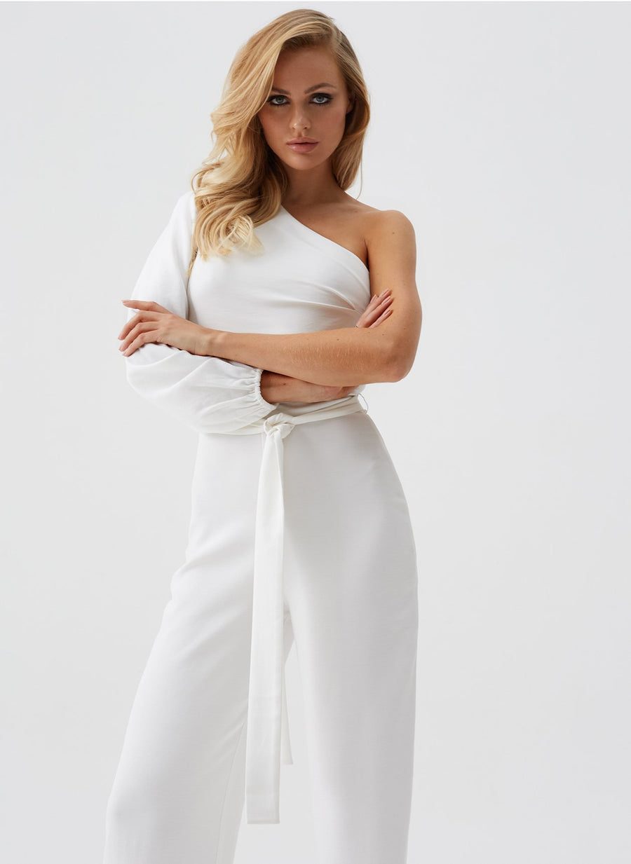 Charlie White Asymmetrical Jumpsuit Official Site
