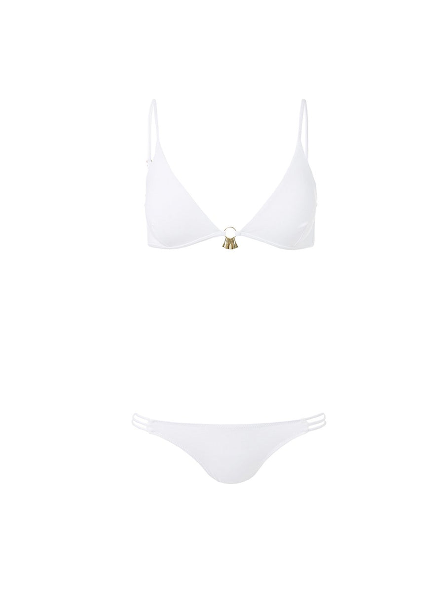 como white bralette charm bikini 2019