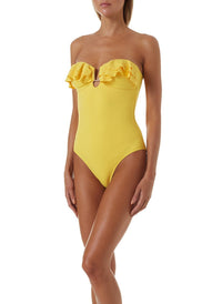 corfu yellow swimsuit 