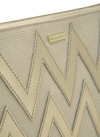 crete zigzag clutch bag natural gold 2019 3