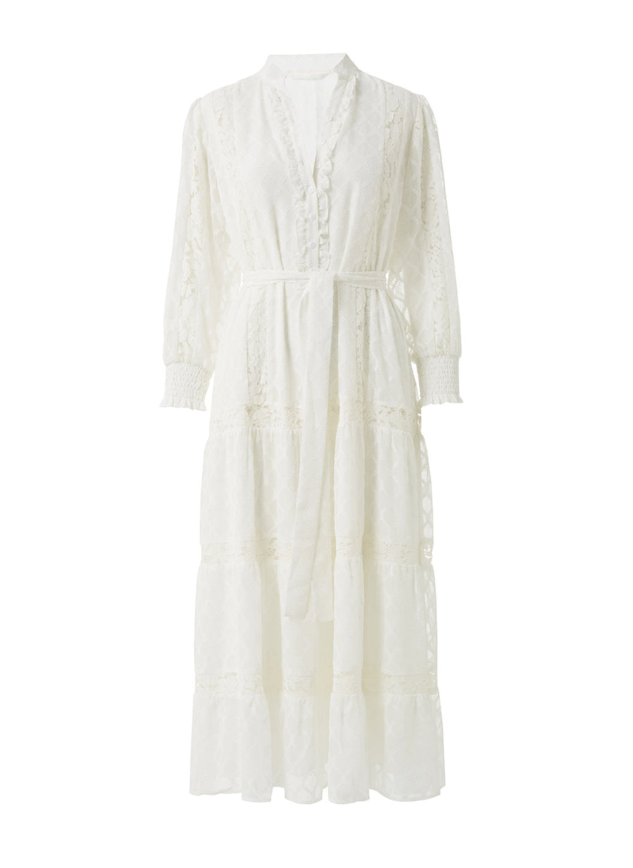 Dahlia White Dress cutout