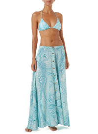 daisy paisley buttondown maxi skirt 2019 F
