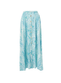 daisy paisley buttondown maxi skirt 2019
