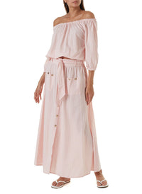 danna blush stripe top 