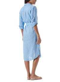 dania blue long shirt dress model_B