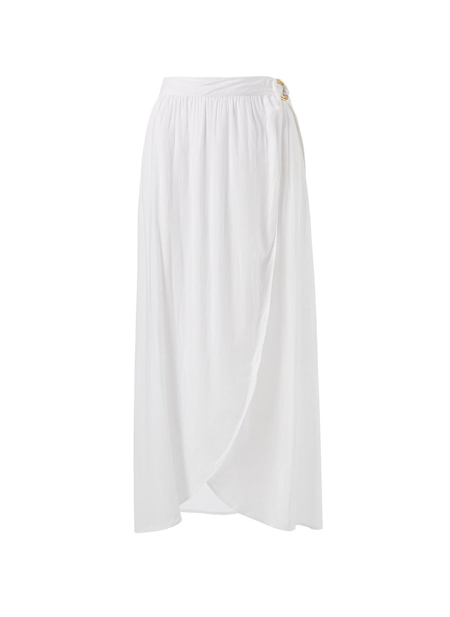 devlin white wrap skirt Cutout