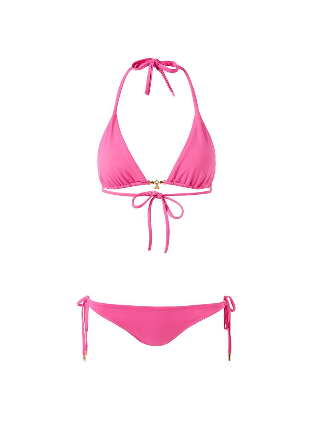 Melissa Odabash Dubai Hot Pink Charm Trim Halterneck Bikini Bottom