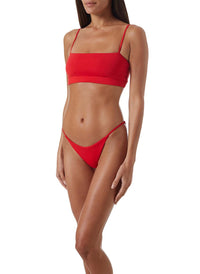 elba red skinny strap over the shoulder bikini model_F