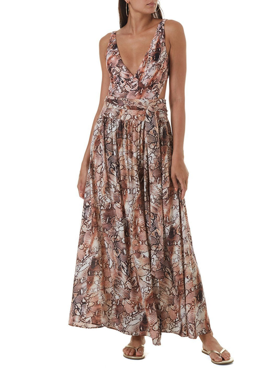 elsa snake maxi skirt 