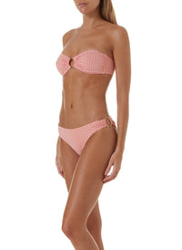 Evita Mosaic Orange Ring Trim Bandeau Bikini 2020