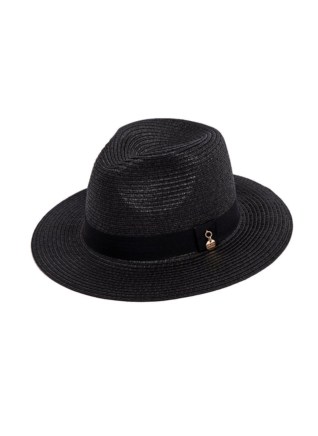fedora hat in black black cutout