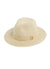 fedora hat in cream beige cutout