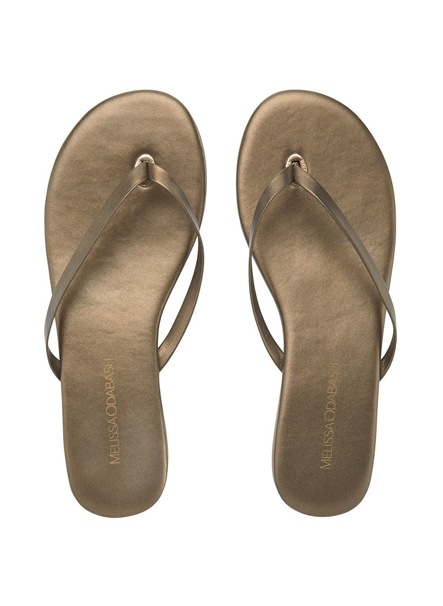 flip flop leather bronze 2019