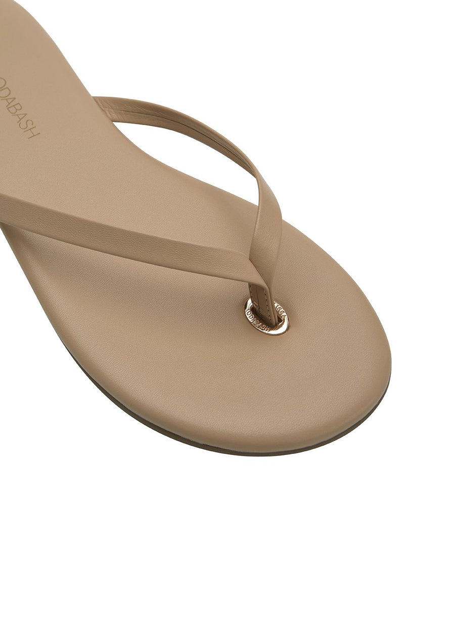 flip flop leather nude 2019 3