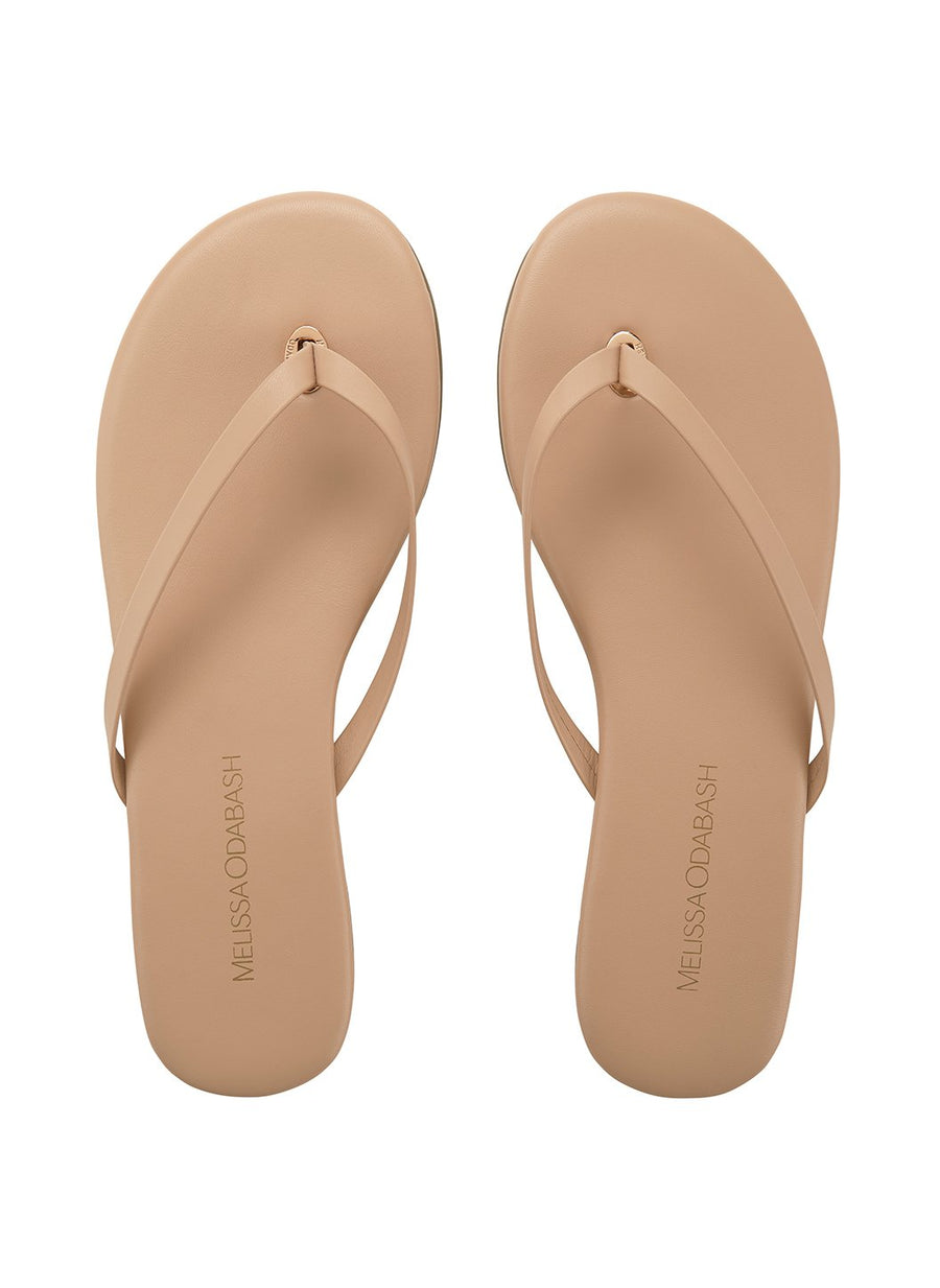 flip flop leather nude 2019